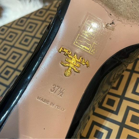Prada Black Patent Leather Heel - Picture 10 of 11